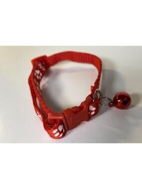 Red Pet Collar for Small Cats / Dogs  Adjustable Size, New!